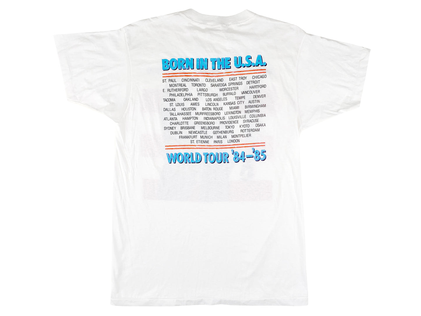 Bruce Springsteen 'Born in the USA' 84-85 World Tour T-Shirt