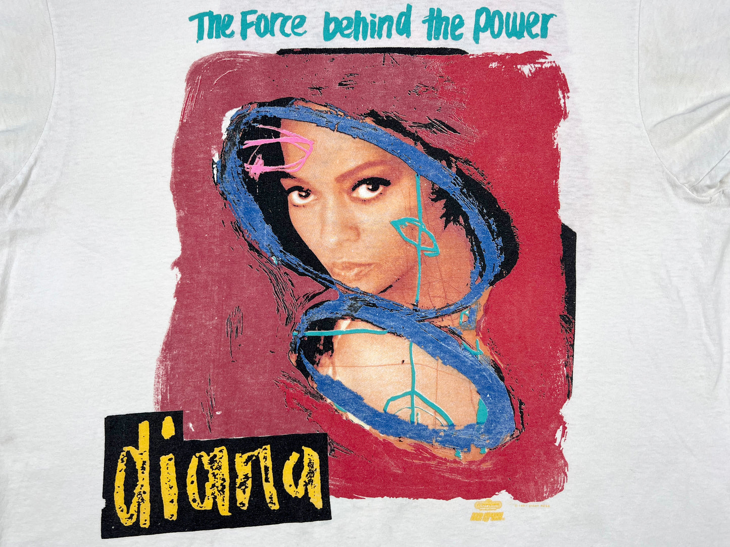 Diana Ross 'The Force Behind the Power' Thrashed T-Shirt