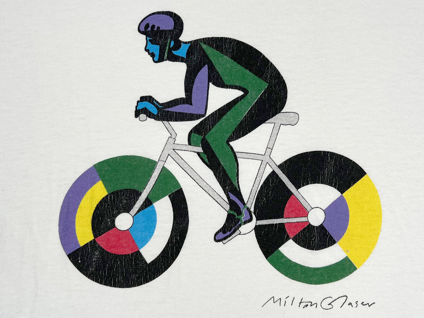 Milton Glaser 'Cyclist' T-Shirt