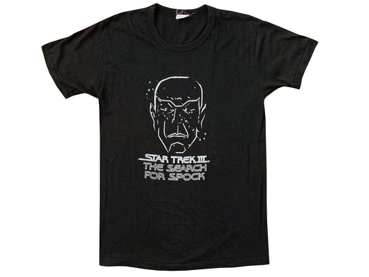 Vintage Star Trek III 'The Search for Spock' Movie Black T-Shirt