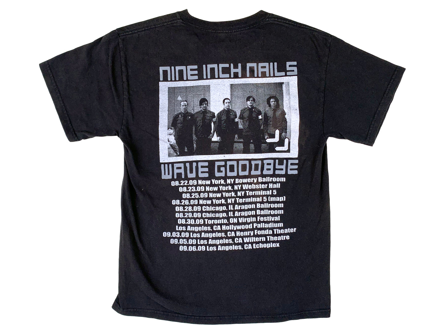 Nine Inch Nails 'Wave Goodbye' 2009 Tour T-Shirt
