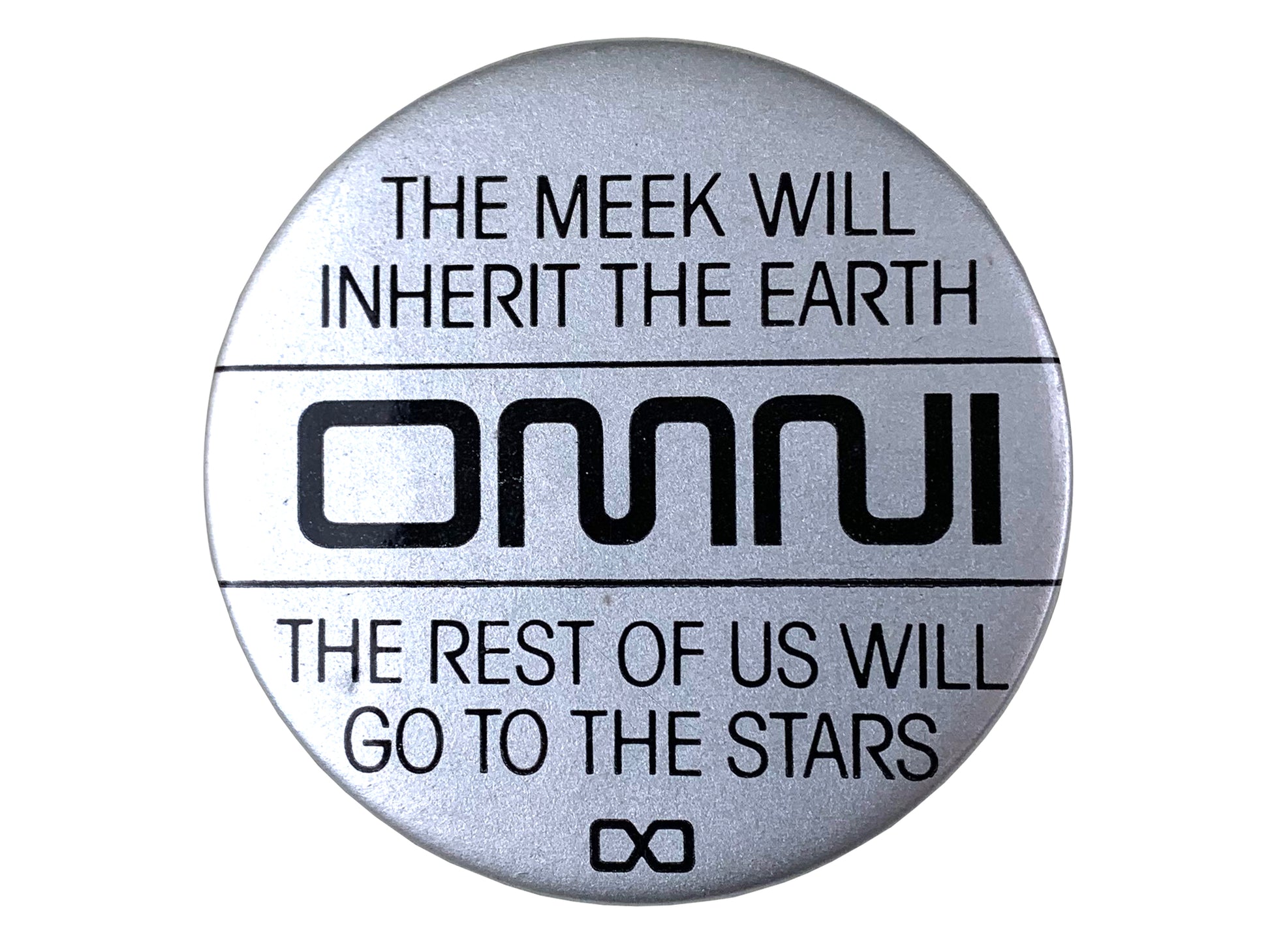 Vintage Omni Magazine Button