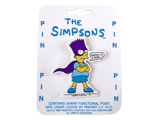 Vintage The Simpsons Bartman Pin