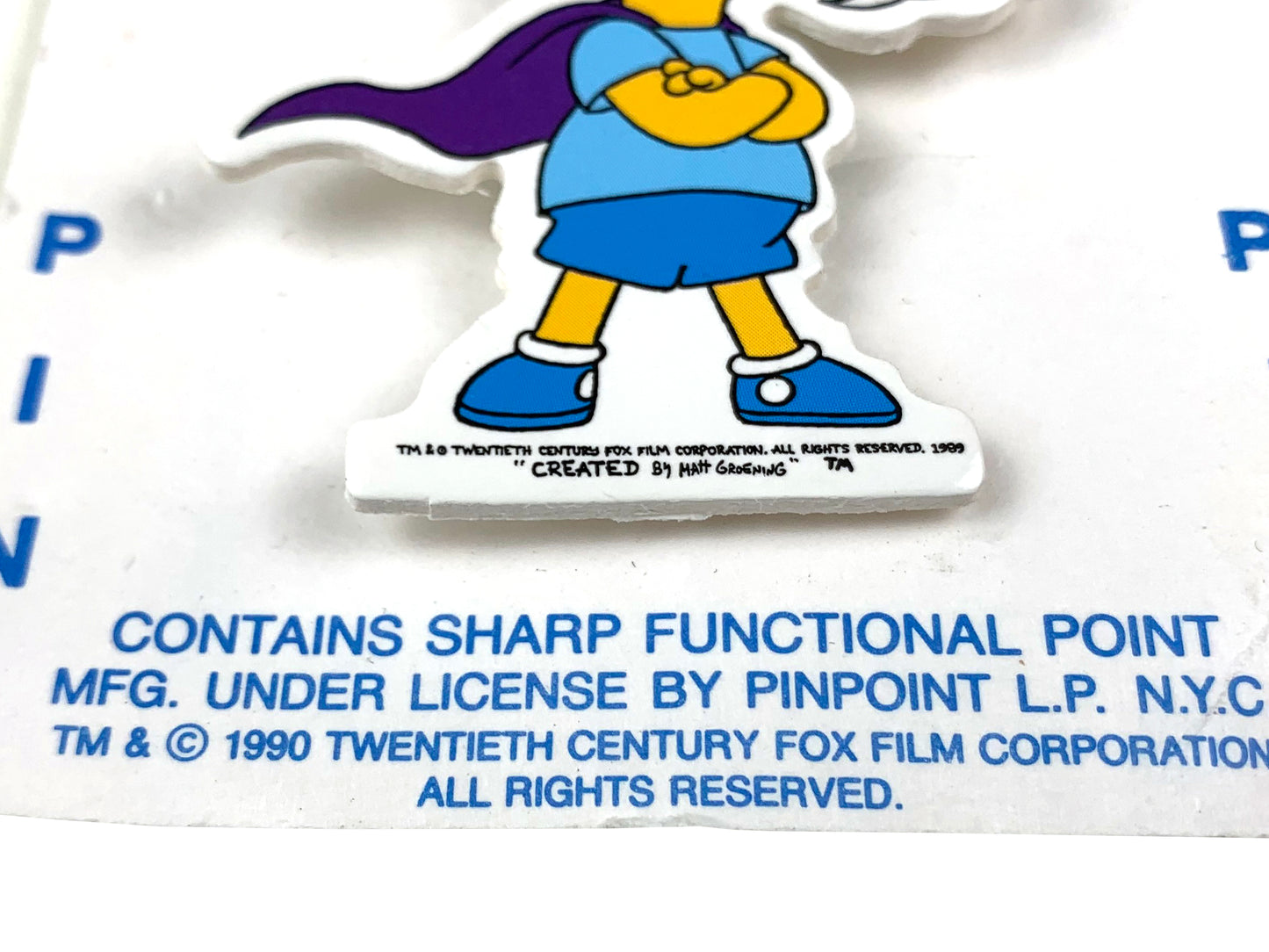 The Simpsons Bartman Pin
