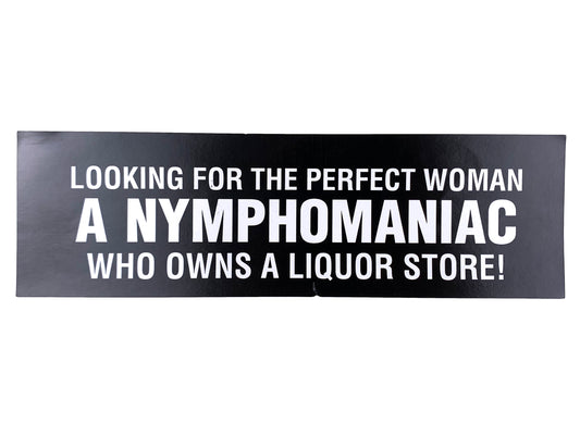 Looking for the Perfect Woman Sticker