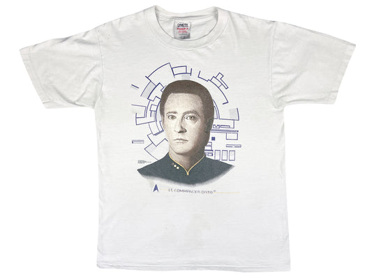 Vintage Star Trek Lt Commander Data White T-Shirt