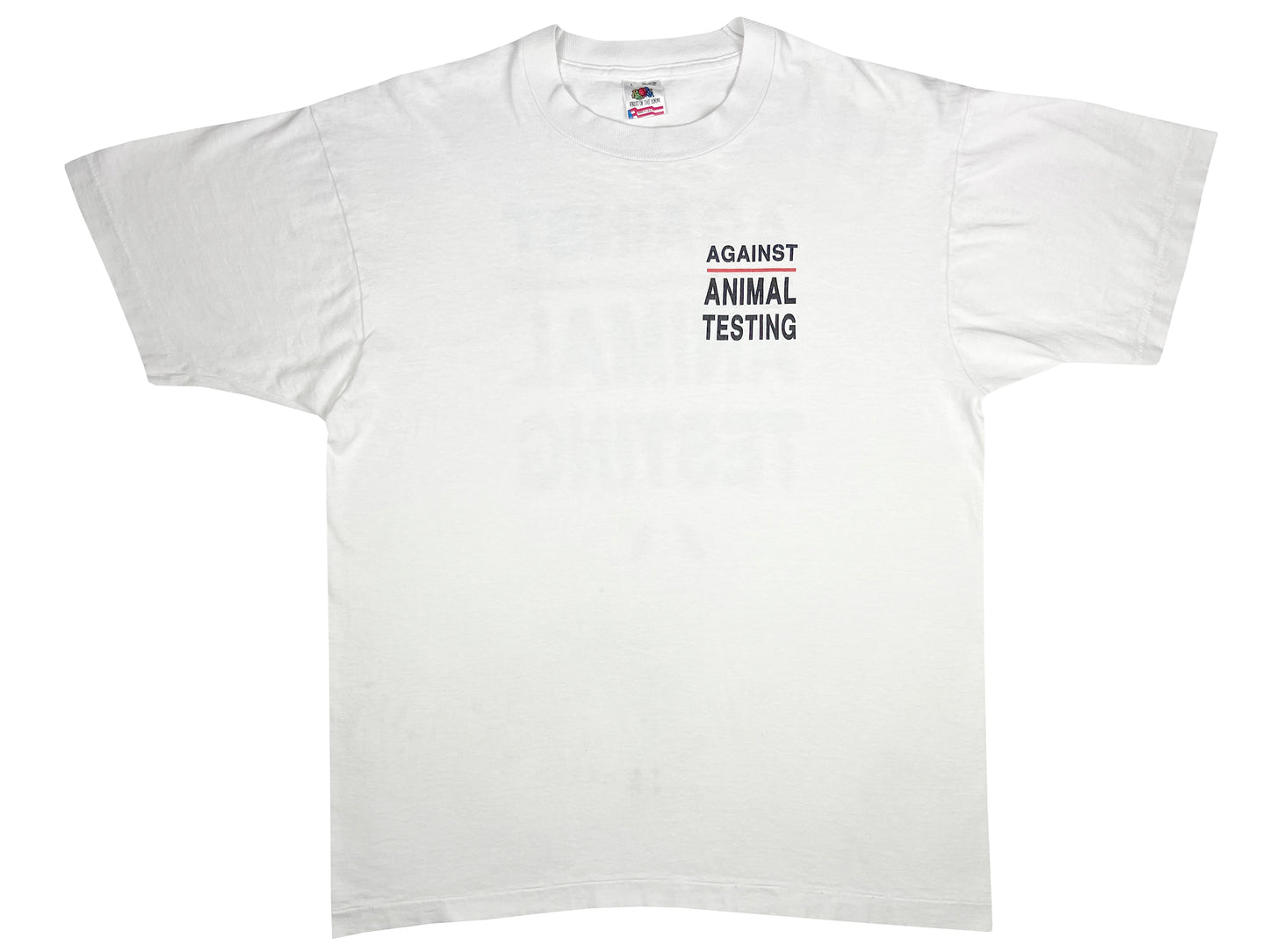 The Body Shop 'Against Animal Testing' White  T-Shirt