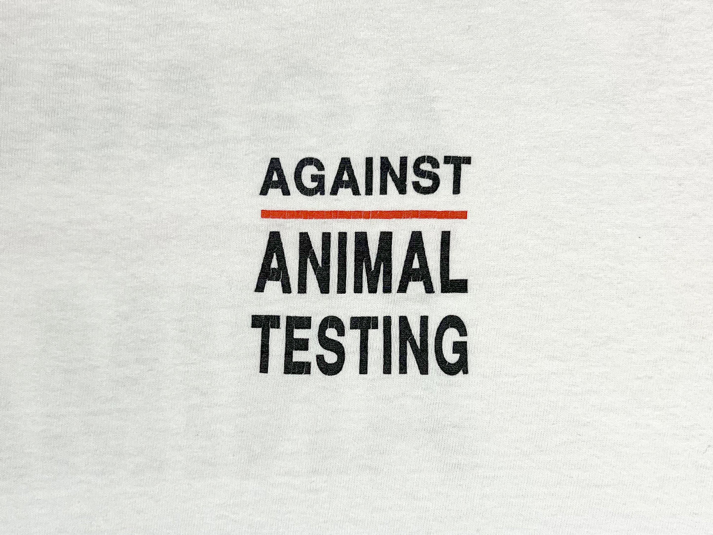 The Body Shop 'Against Animal Testing' White  T-Shirt