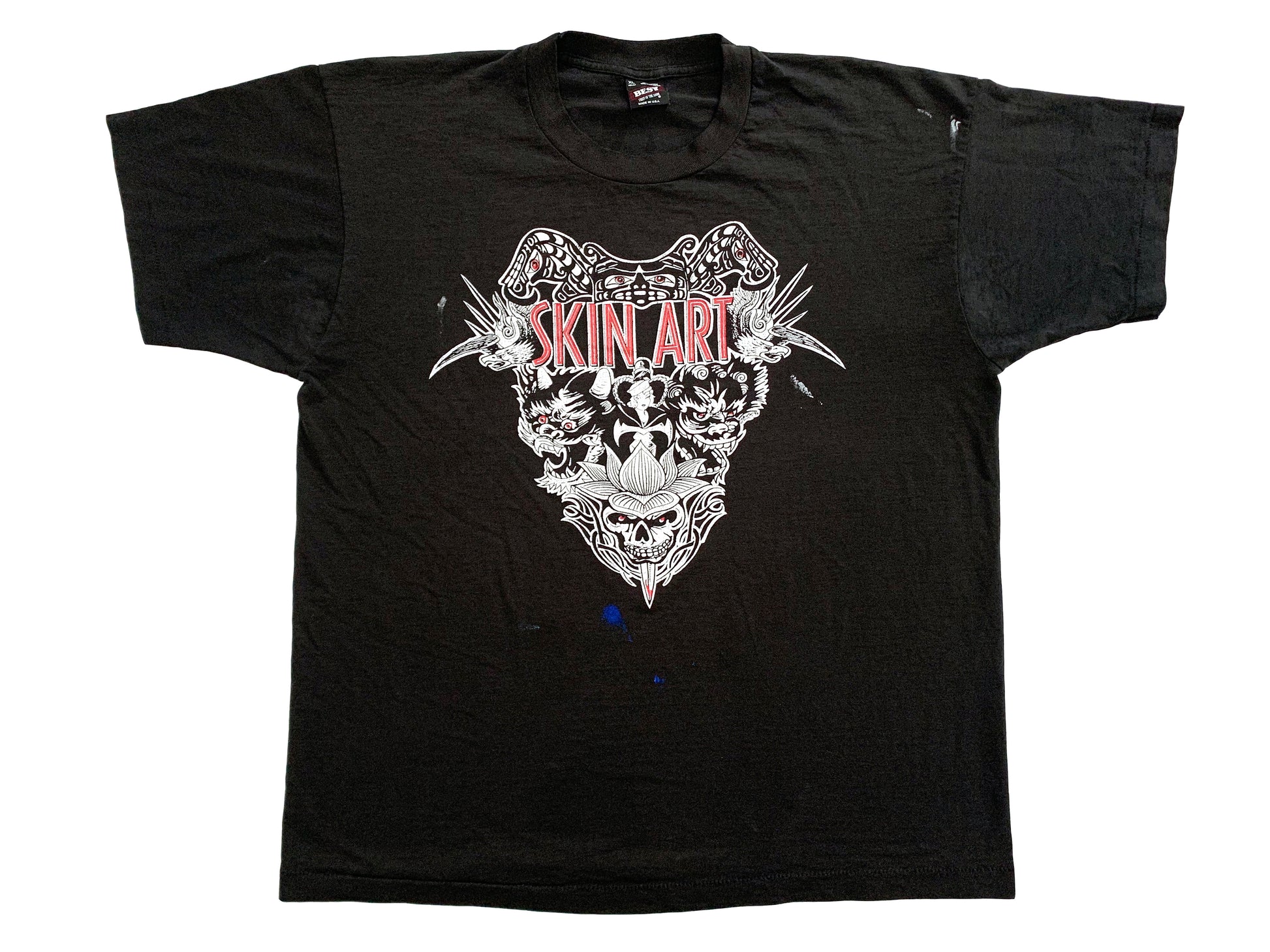 Vintage Skin Art Magazine x Texas Tattoo Shoot-Out 1995 Staff Black T-Shirt
