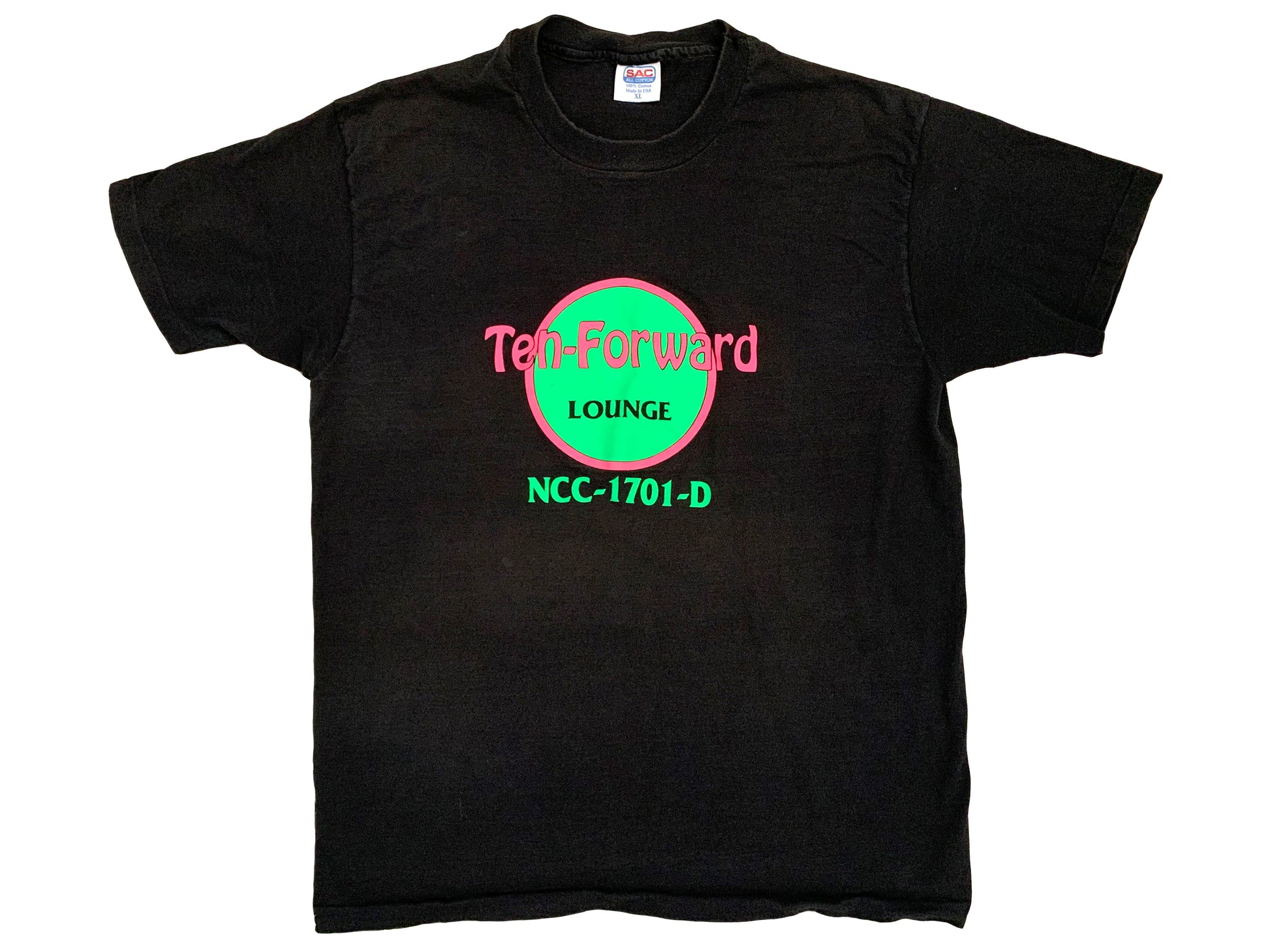 Vintage Star Trek Ten-Forward Lounge  Hard Rock Black T-Shirt