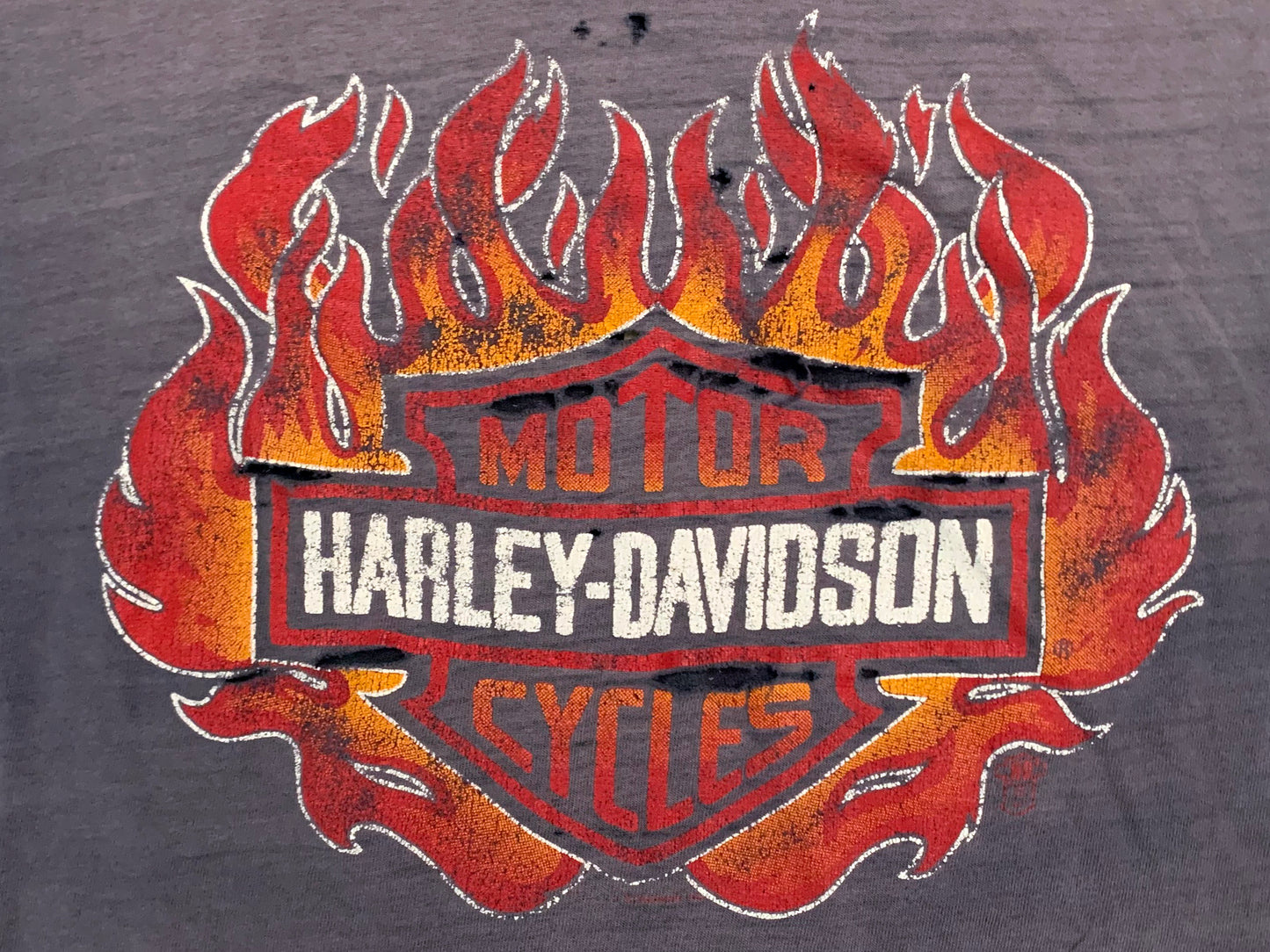 Harley-Davidson Motorcycles Honolulu Hawaii Distresed T-Shirt