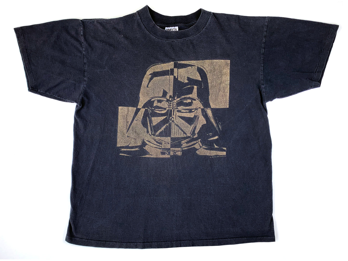 Vintage Star Wars Darth Vader Black & Gold T-Shirt