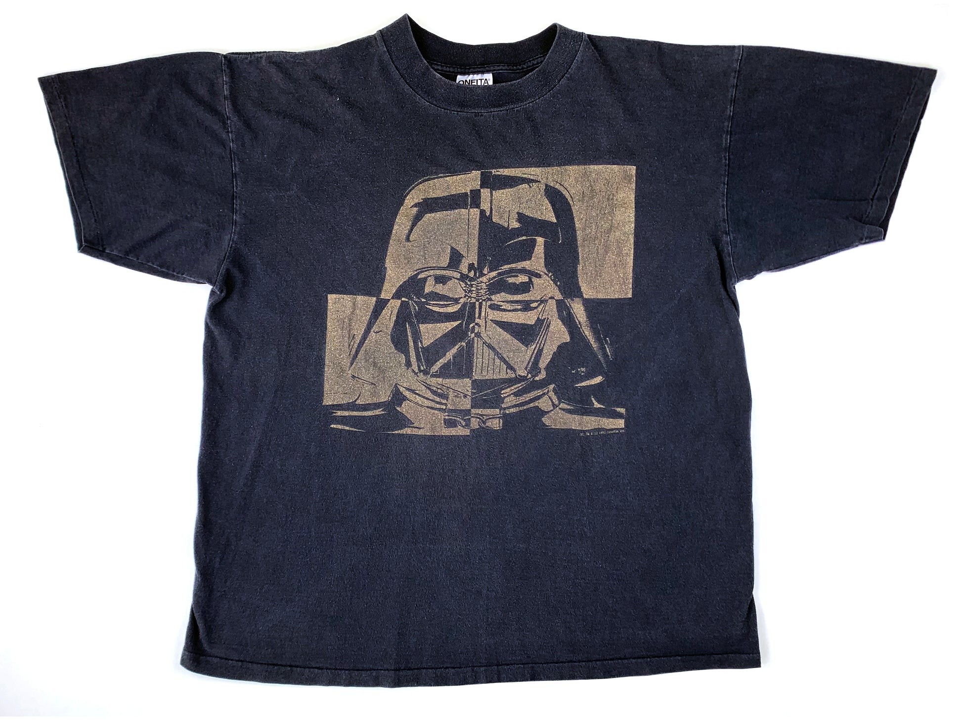 Vintage Star Wars Darth Vader Black & Gold T-Shirt