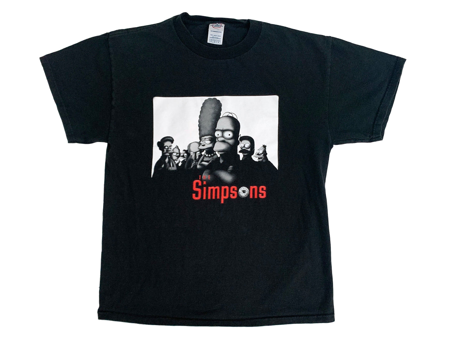Vintage The Simpsons x The Sopranos Black T-Shirt