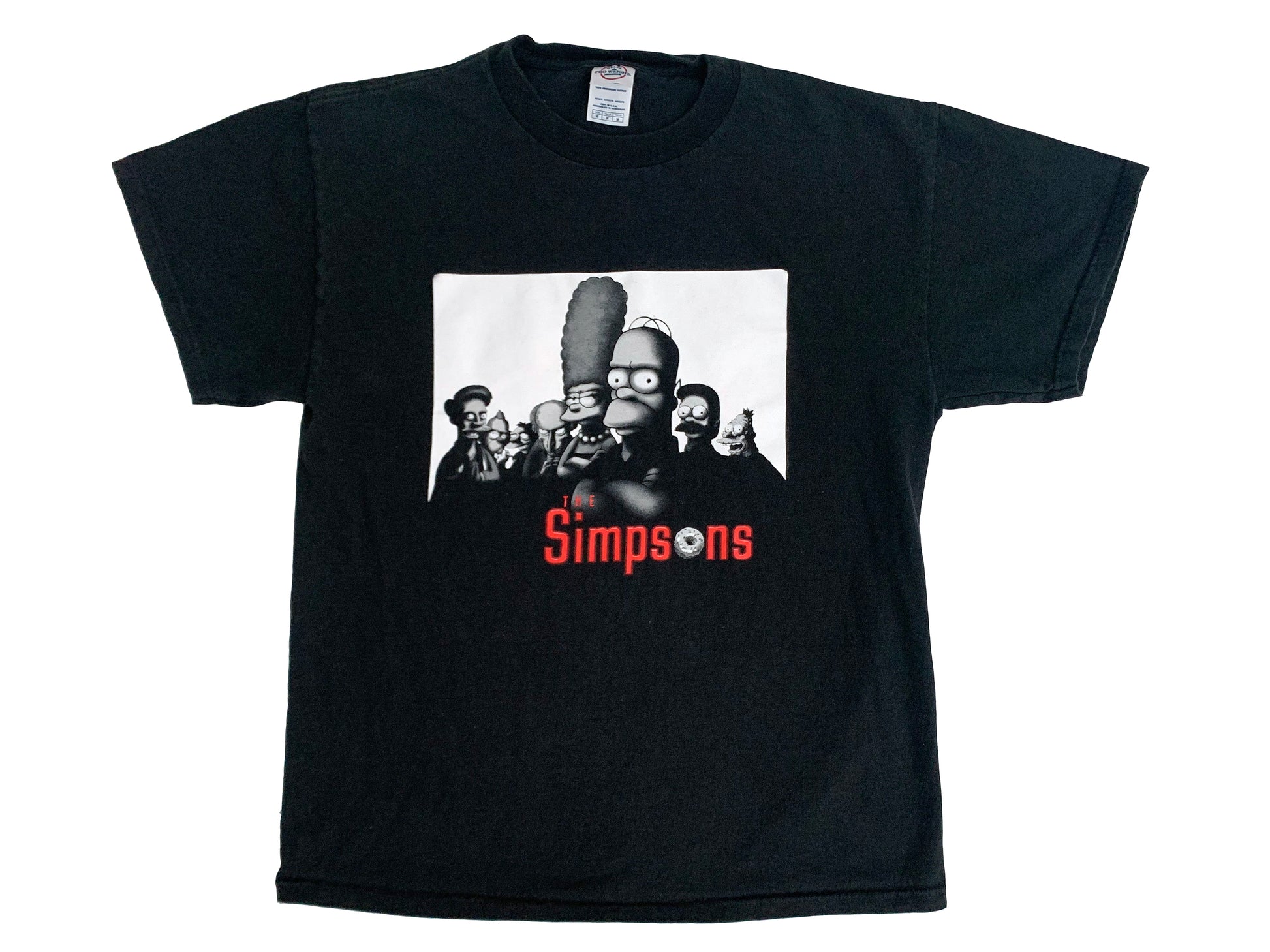 Vintage The Simpsons x The Sopranos Black T-Shirt