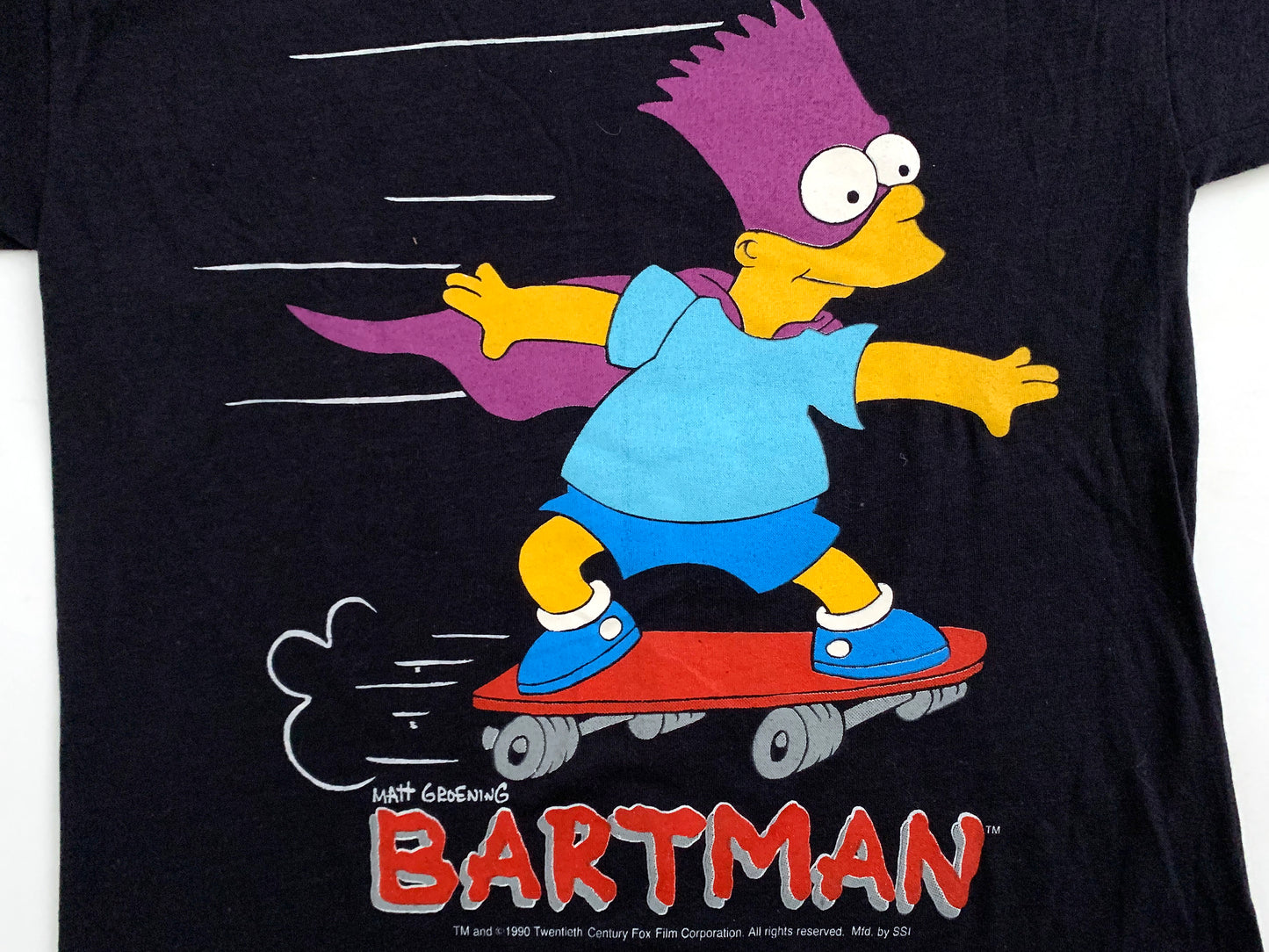 The Simpsons Bartman Skateboarding T-Shirt
