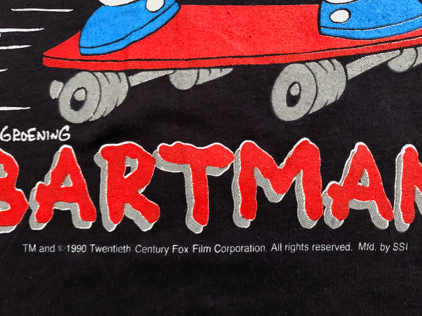 The Simpsons Bartman Skateboarding T-Shirt