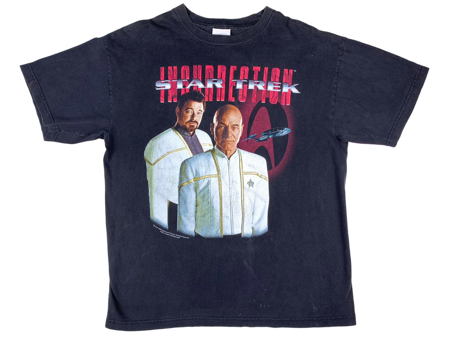 Vintage Star Trek 'Insurrection' Movie Black T-Shirt