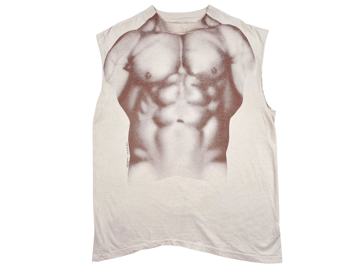 Muscle Print Sleeveless T-Shirt