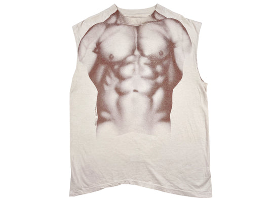 Muscle Print Sleeveless T-Shirt