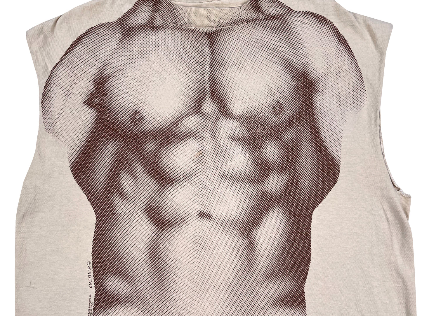 Muscle Print Sleeveless T-Shirt