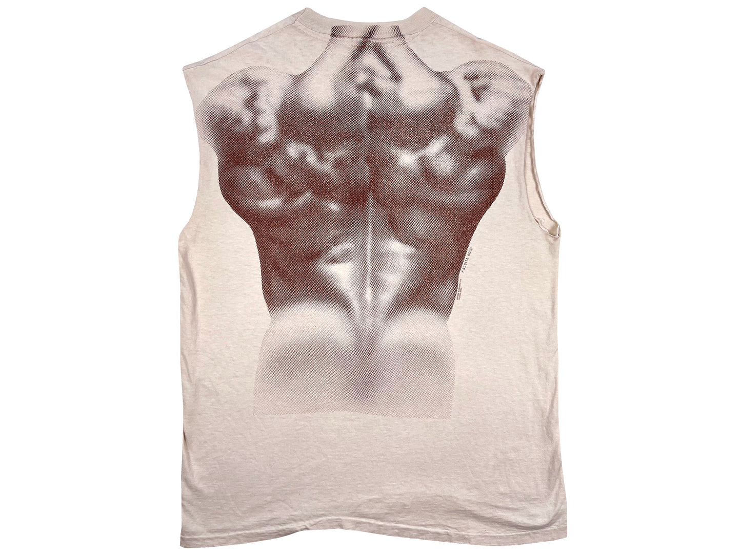 Muscle Print Sleeveless T-Shirt