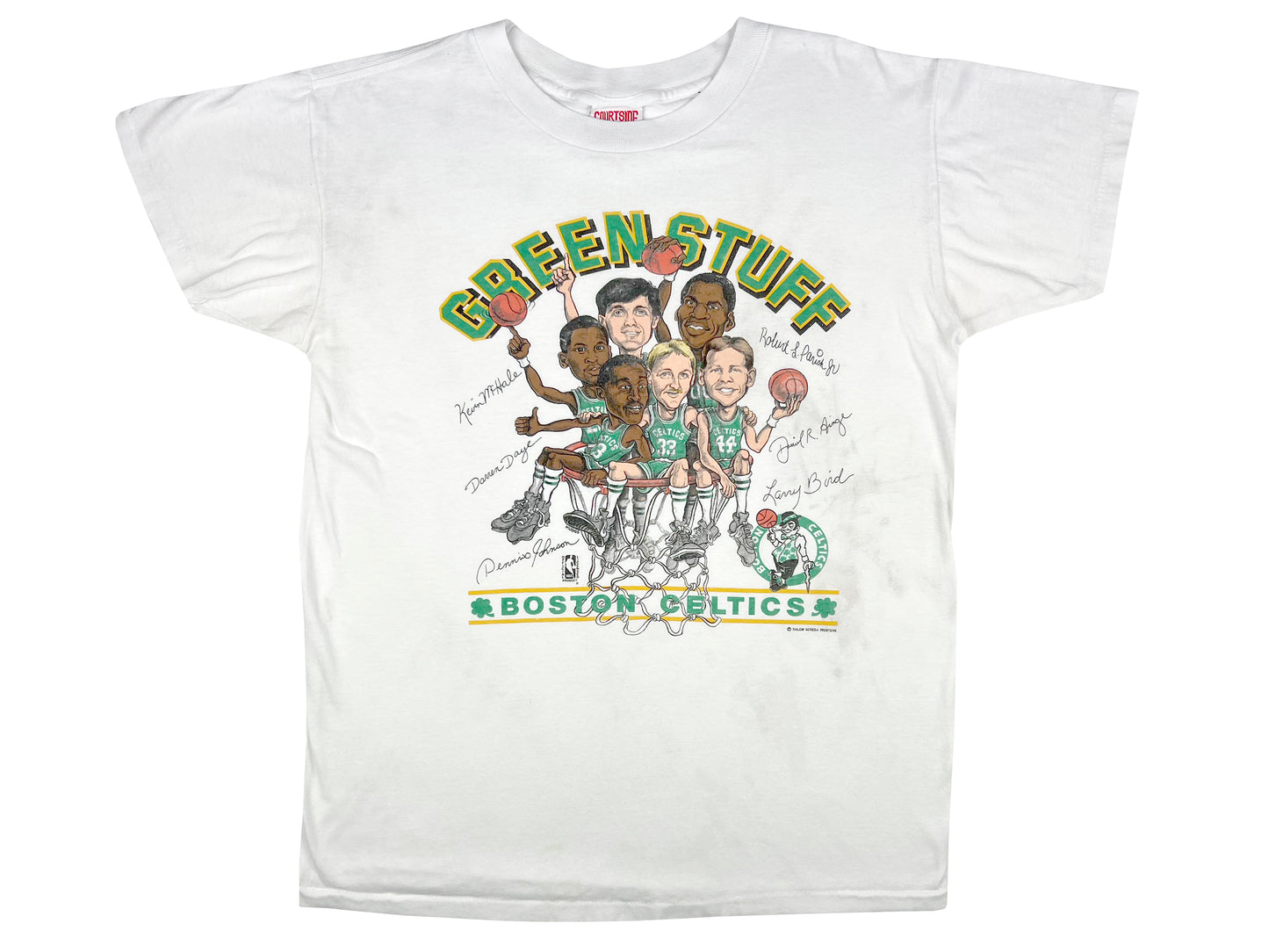 Boston Celtics Green Stuff Caricature T-Shirt