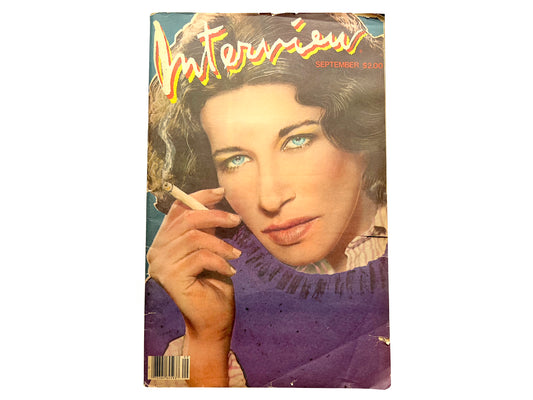 Vintage Interview Magazine Sep 1981 Fran Lebowitz