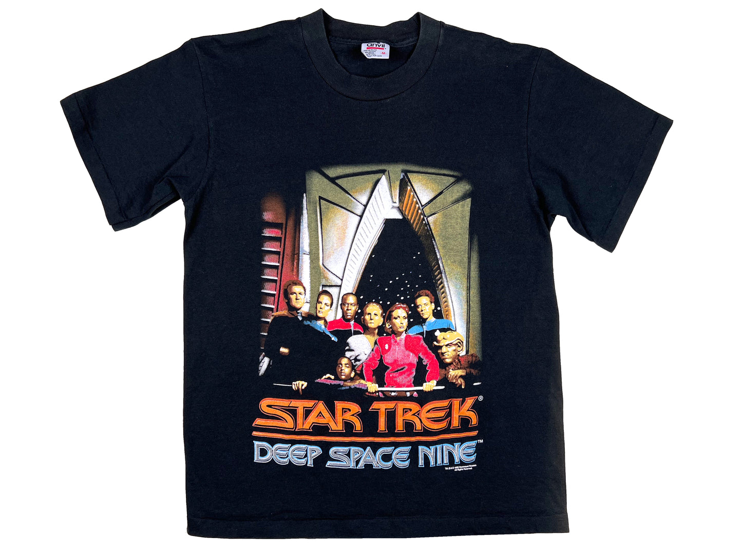 Vintage Star Trek 'Deep Space Nine' Crew Black T-Shirt