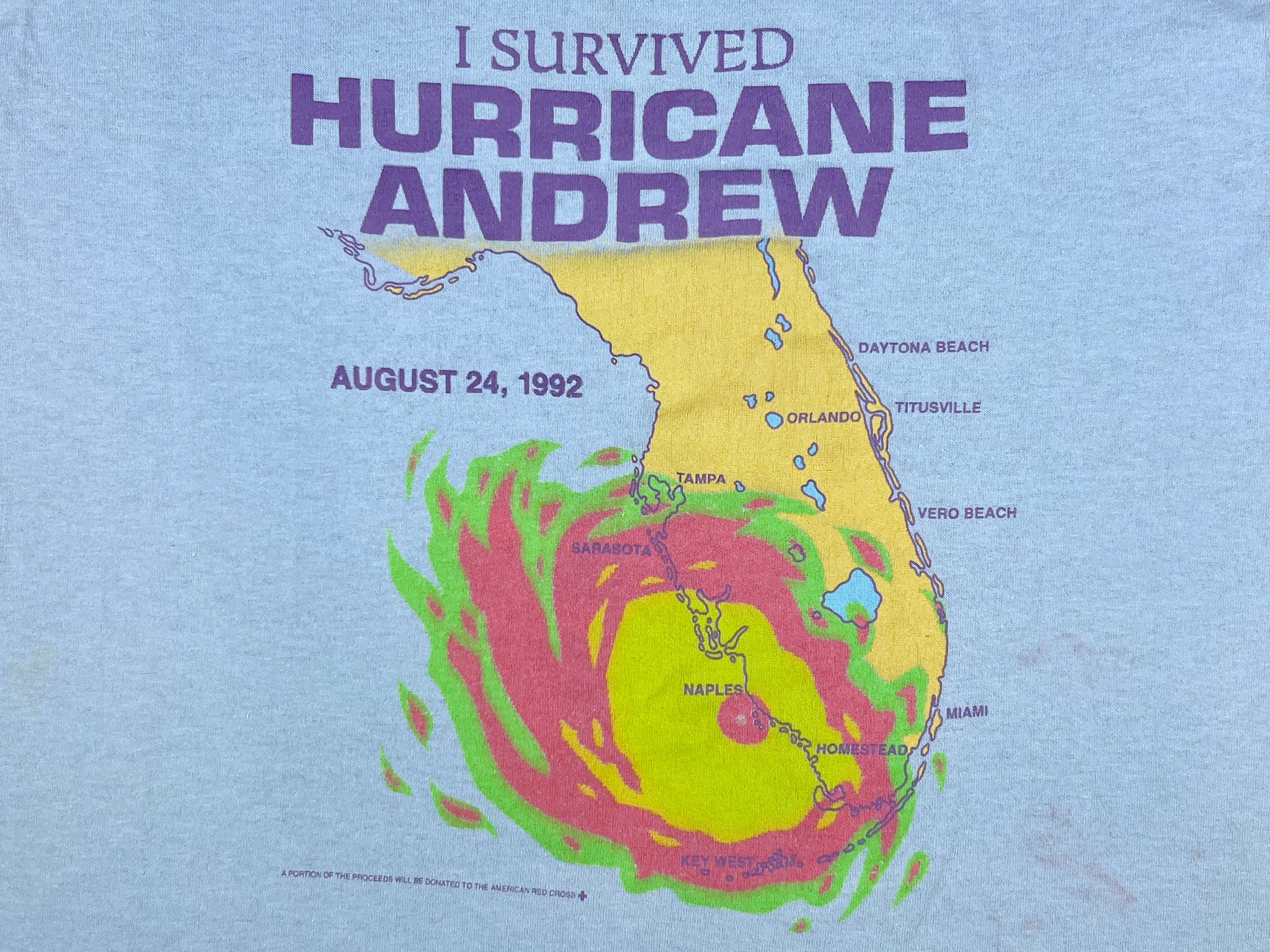 I Survived Hurricane Andrew 1992 T-Shirt