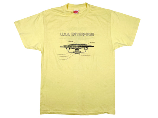 Vintage Star Trek USS Enterprise Yellow T-Shirt