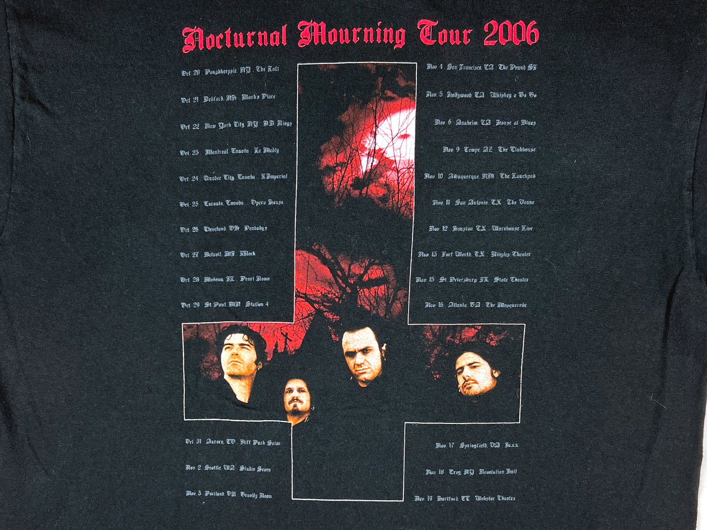 Moonspell 'Nocturnal Mourning Tour' 2006 T-Shirt