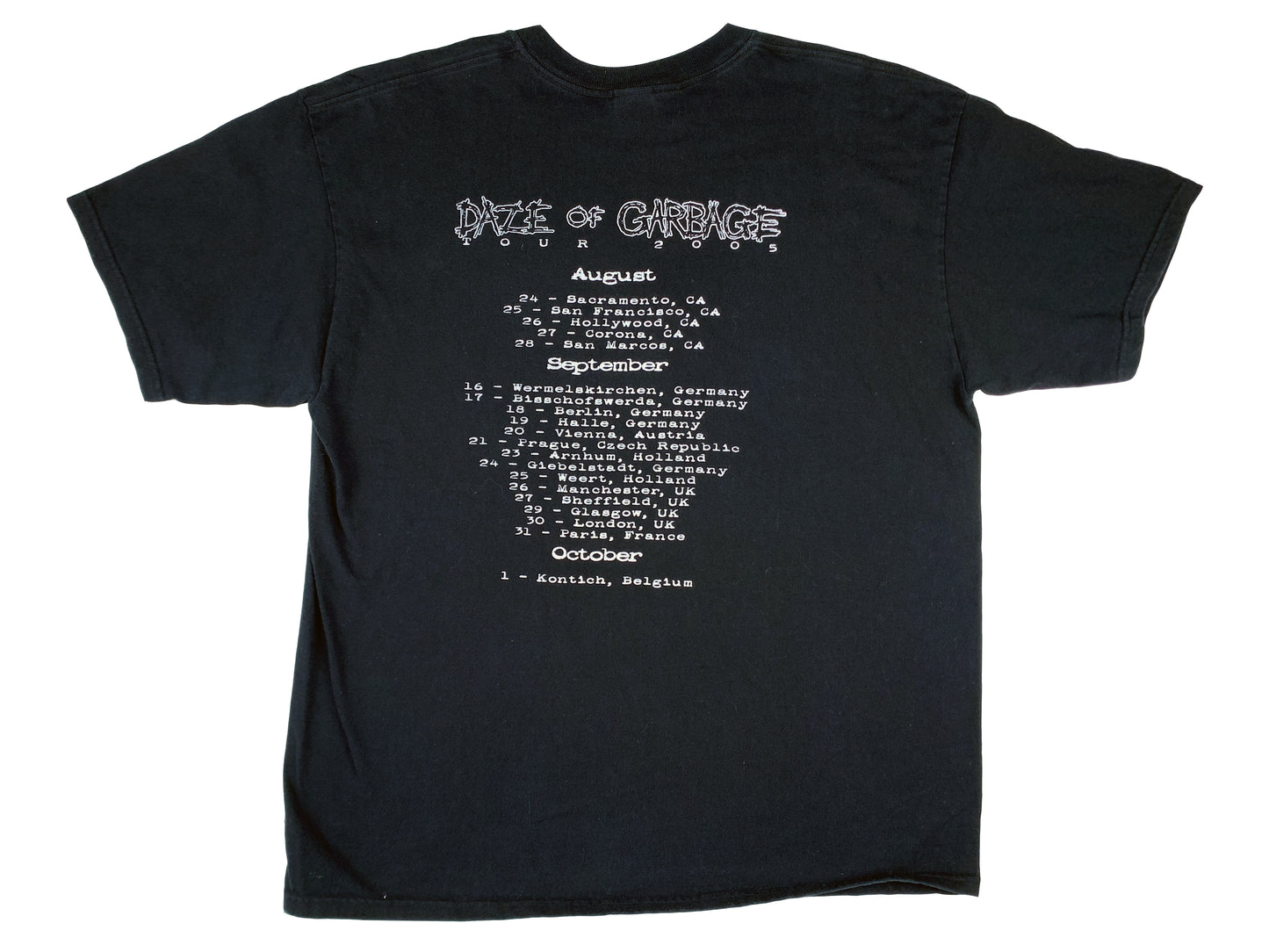 Exhumed Daze of Garbage Tour T-Shirt