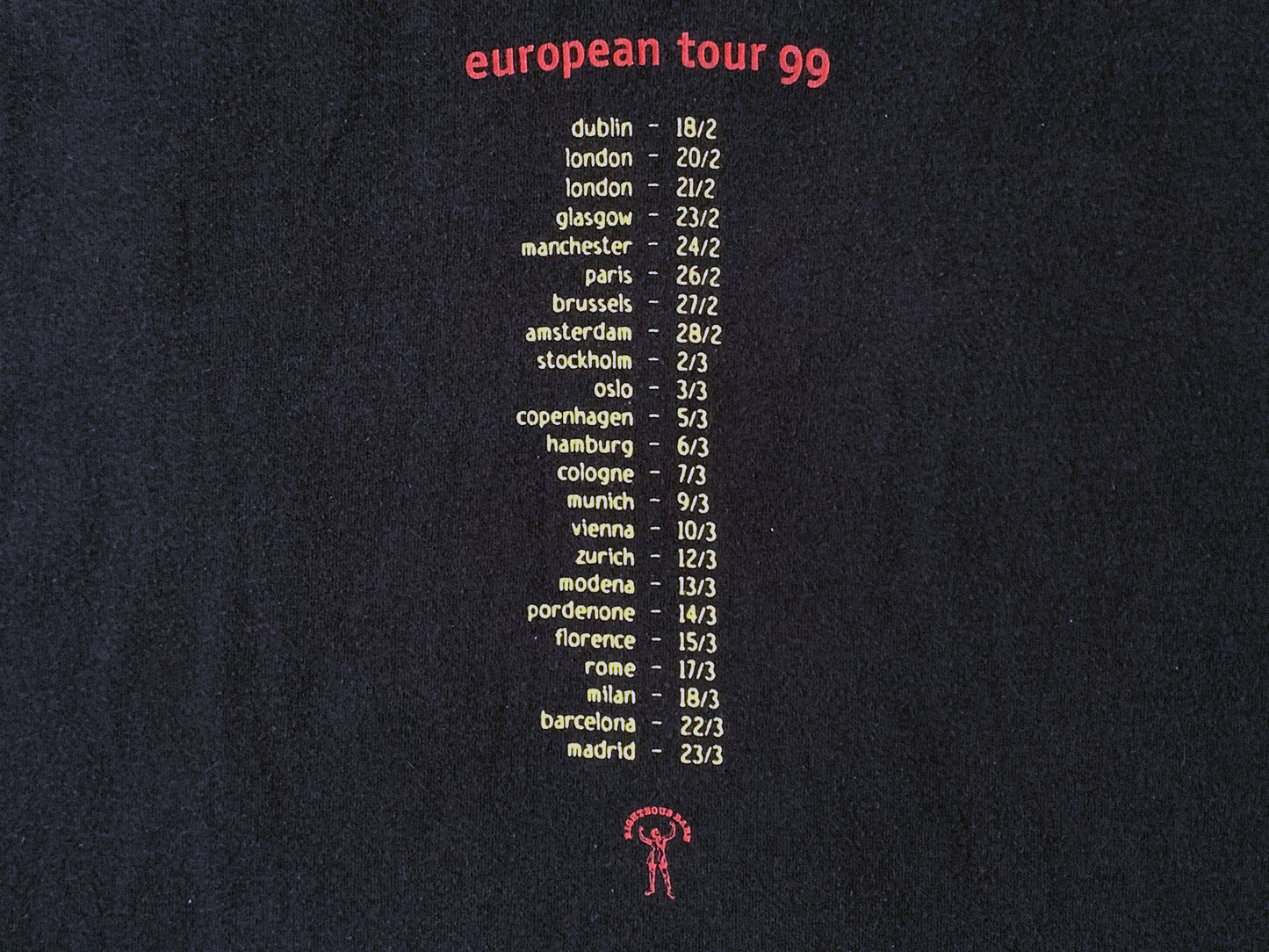 Ani Difranco Euro Tour '99 T-Shirt
