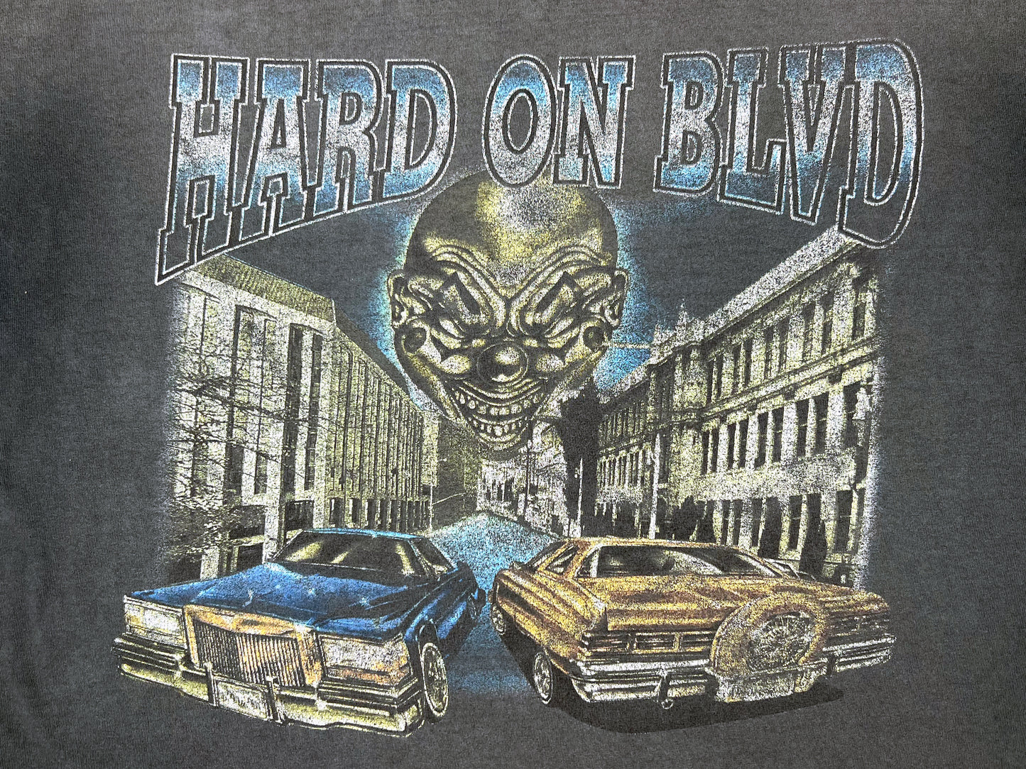 Chicano Art Hard On Blvd Clown Lowrider T-Shirt