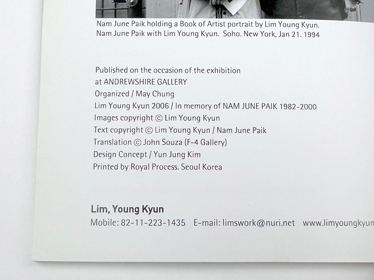Nam June Paik Memorial Book