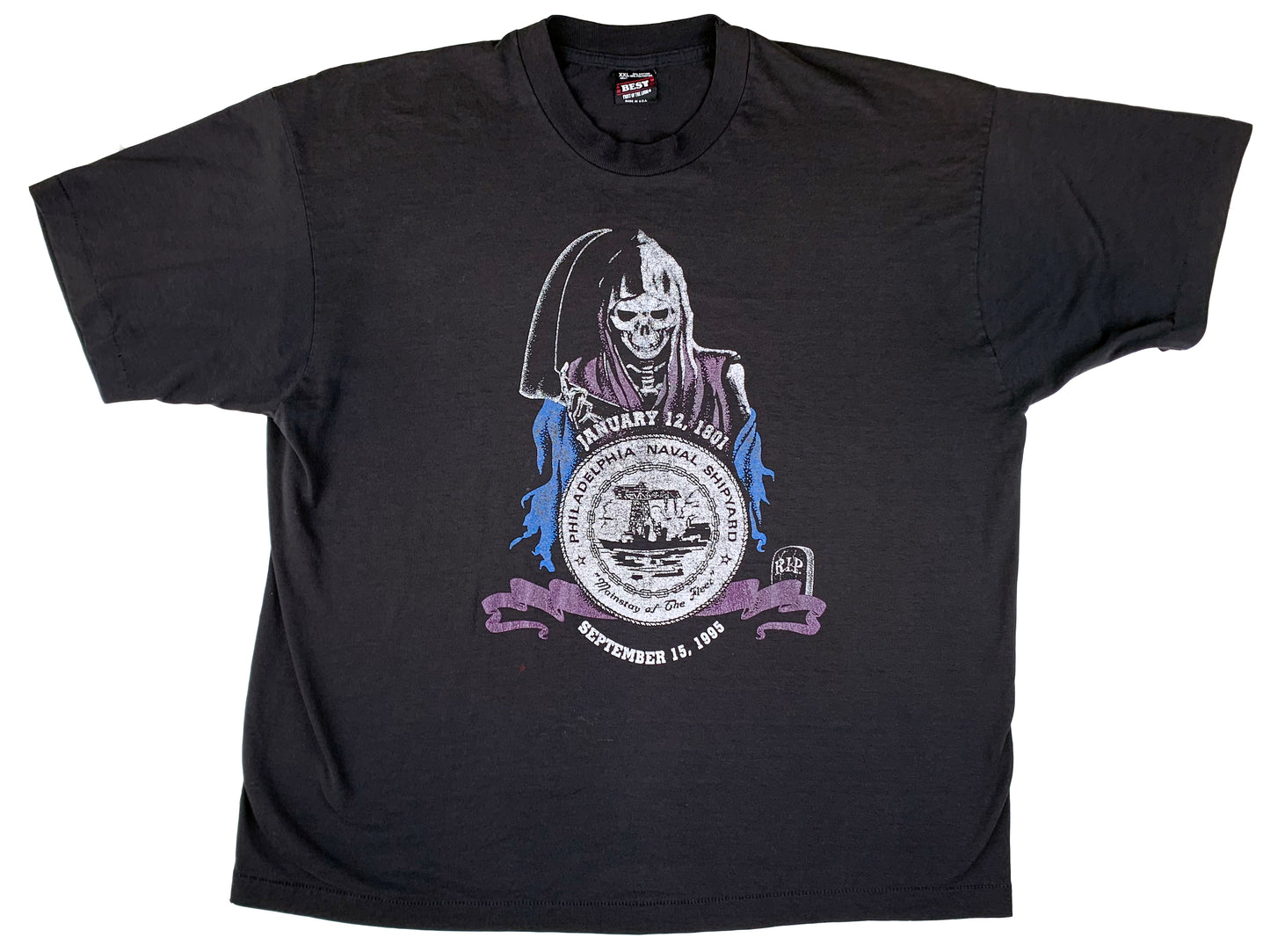 Grim Reaper Philadelphia Naval Yard RIP T-Shirt