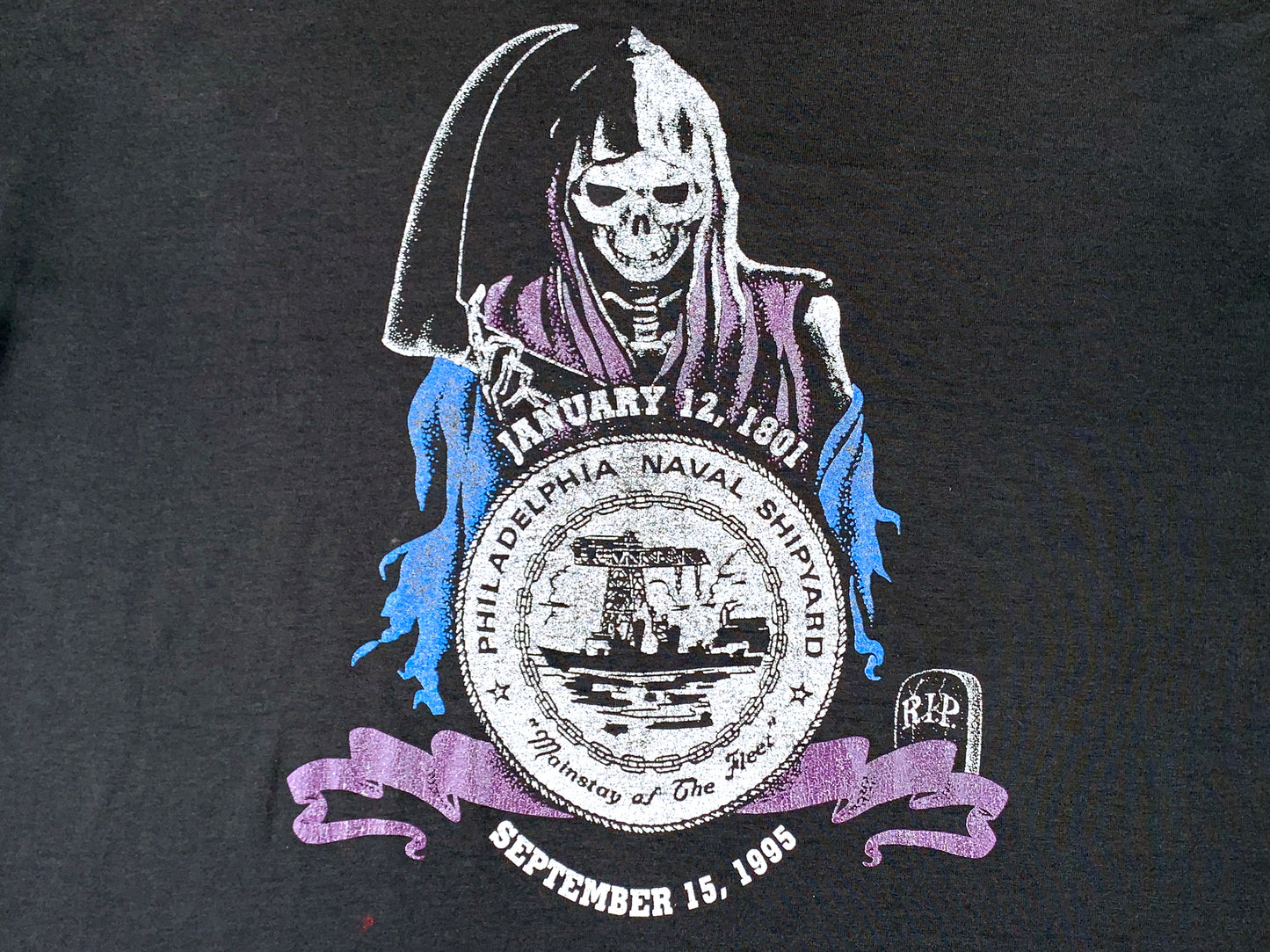 Grim Reaper Philadelphia Naval Yard RIP T-Shirt