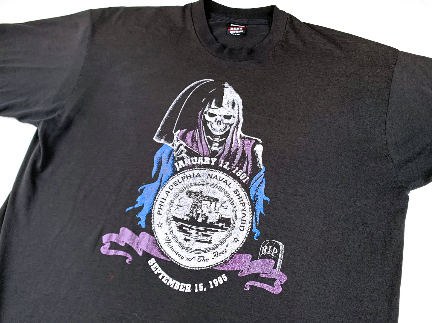 Grim Reaper Philadelphia Naval Yard RIP T-Shirt