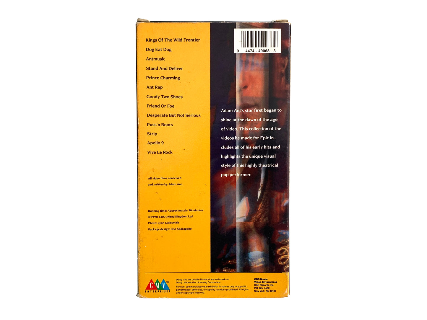 Adam Ant 'Antics in the Forbidden Zone' VHS