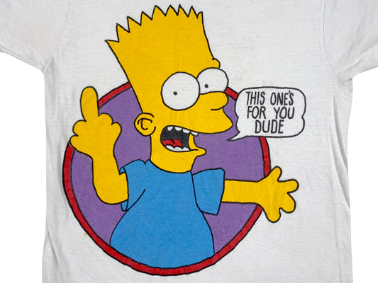The Simpsons Bootleg Bart Middle Finger T-Shirt