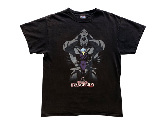 Vintage Neon Genesis Evangelion Black T-Shirt