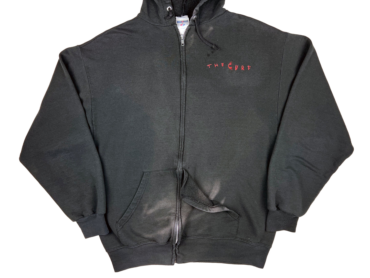 Vintage The Cure Black Zip Up Hoodie