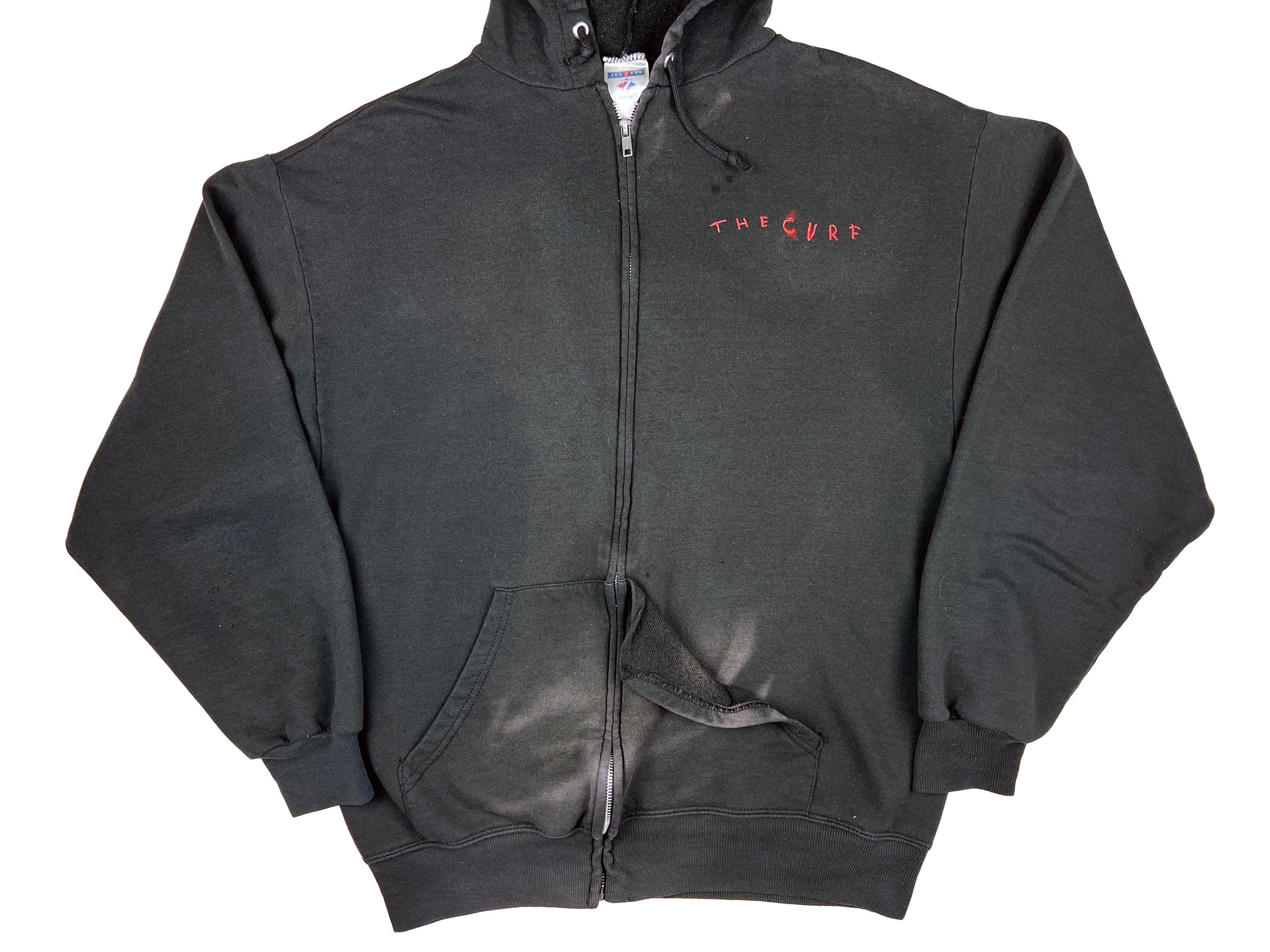Vintage The Cure Black Zip Up Hoodie