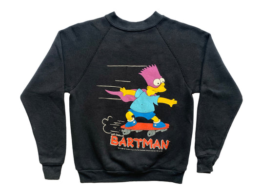 Vintage The Simpsons Bartman Black Sweatshirt 90s cartoon