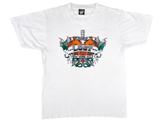 Vintage Lust New York City tattoo Flash White T-Shirt