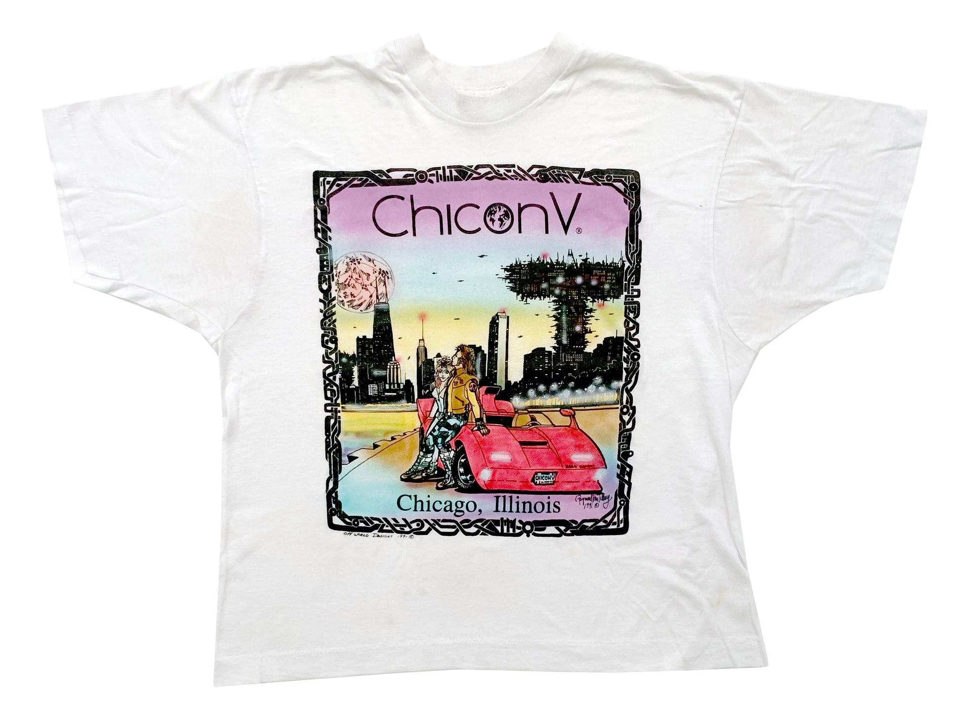 Vintage Chicon V 1991 Sci-Fi Convention T-Shirt