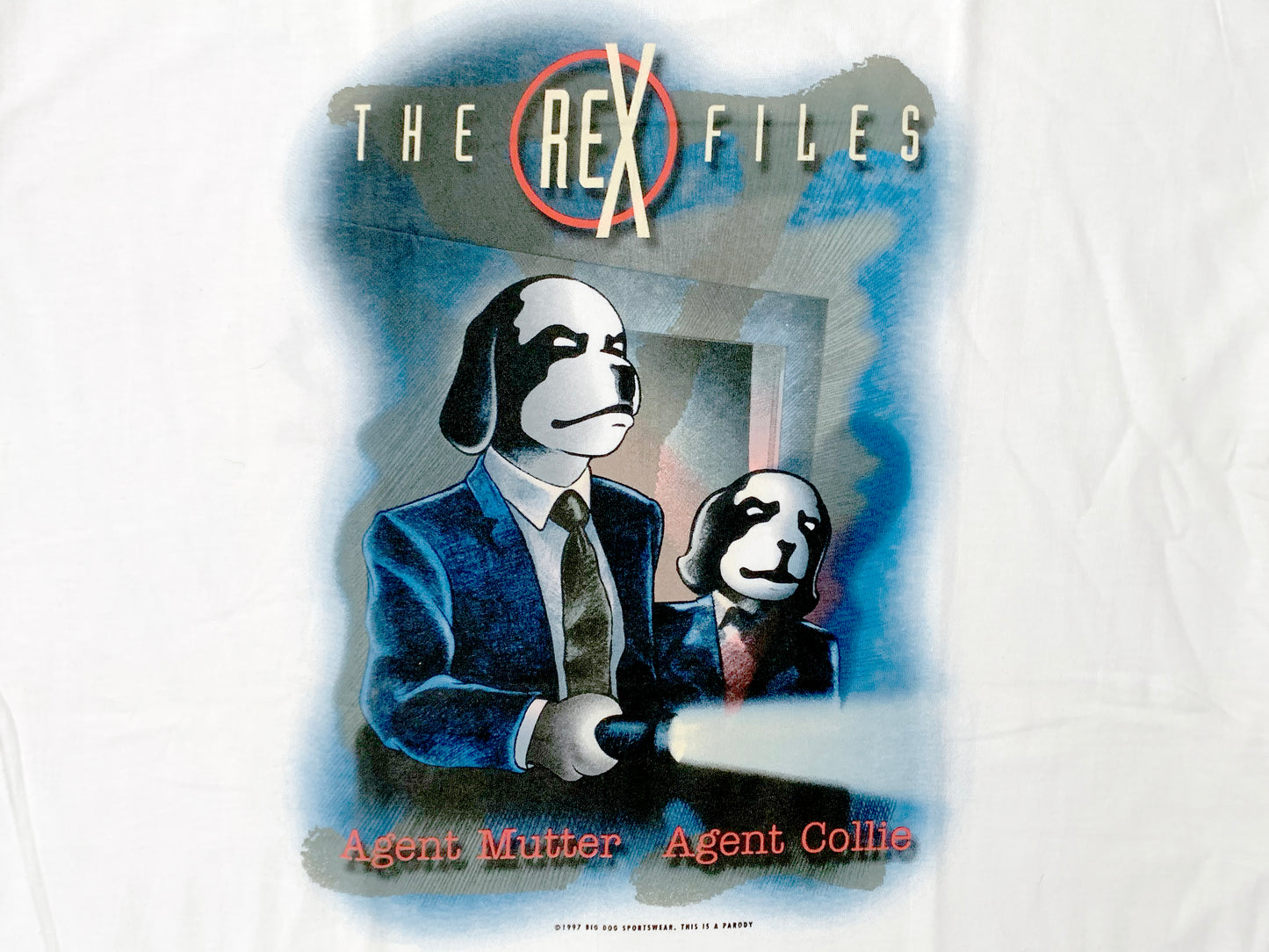 The X-Files Big Dogs Rex Files Parody T-Shirt