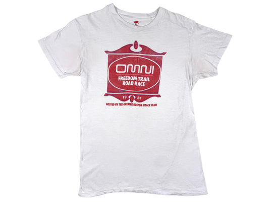 Vintage Omni Magazine 1981 Freedom Trail Road Race T-Shirt