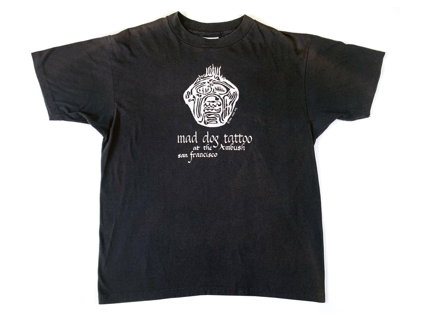 Vintage Mad Dog Tattoo San Francisco Black T-Shirt
